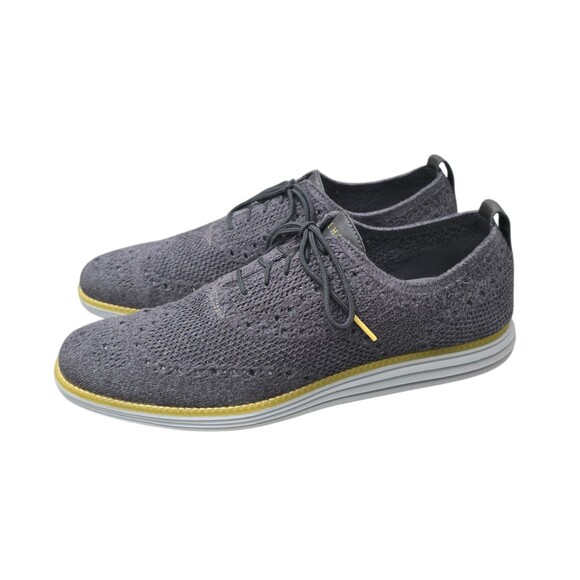 Cole Haan Original Grand Shoes Mens Size 12M Stitchlite Wingtip Oxford Knit Gray main image 10